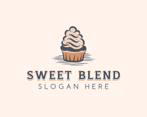 Sweet Muffin Cupcake logo design