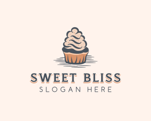 Sweet Muffin Cupcake logo design