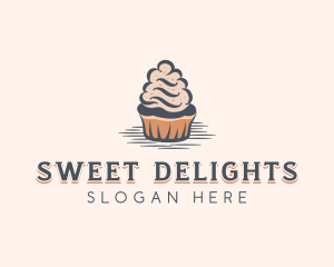 Sweet Muffin Cupcake logo design