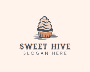 Sweet Muffin Cupcake logo design