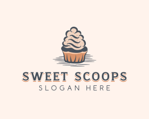 Sweet Muffin Cupcake logo design