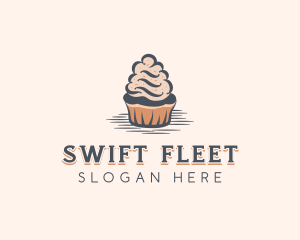 Sweet Muffin Cupcake logo design