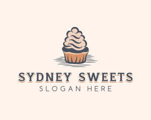 Sweet Muffin Cupcake logo design