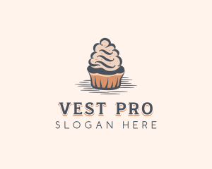 Sweet Muffin Cupcake logo design