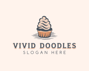 Sweet Muffin Cupcake logo design