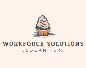 Sweet Muffin Cupcake logo design