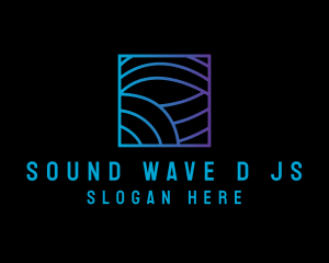 Gradient Modern Waves logo design