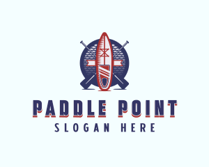 Kayak Paddle Watersports logo design