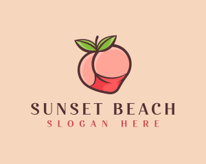 Sexy Peach Butt logo design