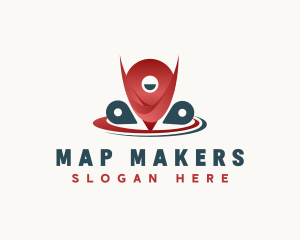 Location Pin Geolocator logo design