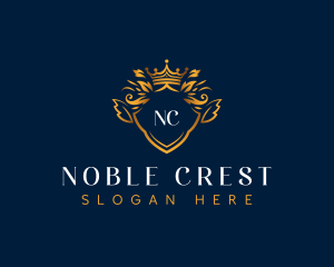 Elegant Crown Crest logo design