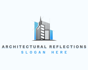 Tower Building Architecture logo design