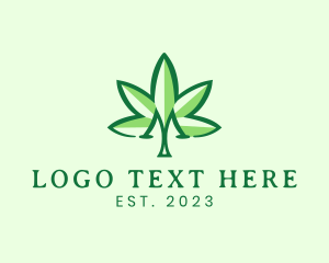 Medical Marijuana Letter M  logo