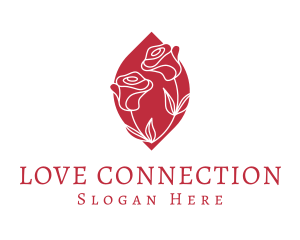 Rose Flower Romance logo design