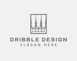 Curtains Interior Design logo design