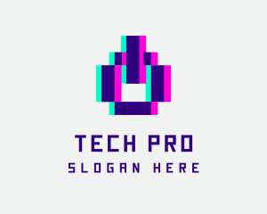 Pixel Power Glitch logo