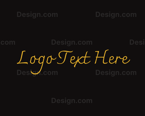 Luxury Script Brand Logo