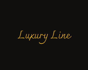 Luxury Script Brand logo design