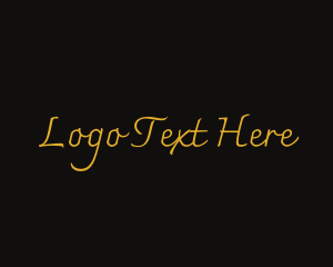 Italic - Luxury Script Brand logo design