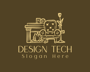 Interior Design Armchair logo design