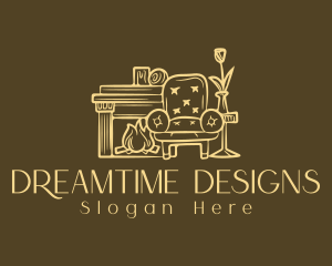 Interior Design Armchair logo design