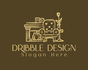 Interior Design Armchair logo design