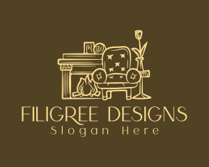 Interior Design Armchair logo design