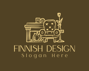 Interior Design Armchair logo design