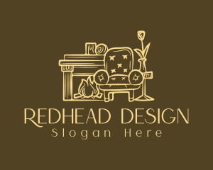 Interior Design Armchair logo design