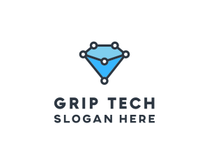 Blue Diamond Tech logo design