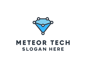 Blue Diamond Tech logo design