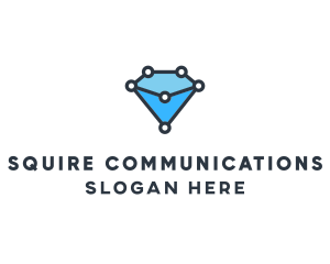 Blue Diamond Tech logo design