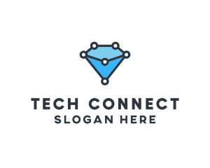 Blue Diamond Tech logo design