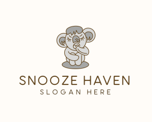 Australian Sleepy Koala logo design