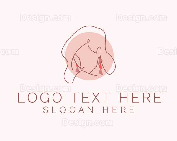 Woman Jewelry Fashion Logo