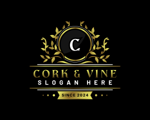 Luxury Vine Crest logo design