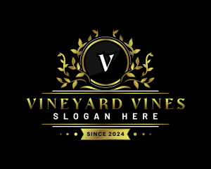 Luxury Vine Crest logo design