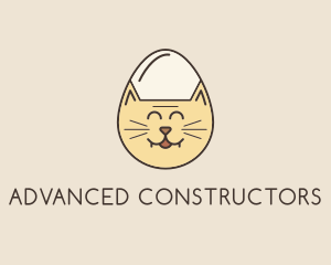 Cat Egg Head logo design