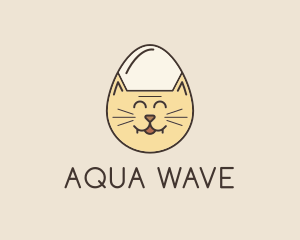 Cat Egg Head logo design