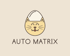 Cat Egg Head logo design