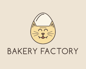 Cat Egg Head logo design