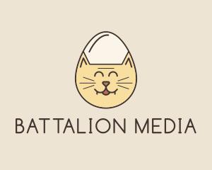 Cat Egg Head logo design