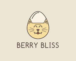 Cat Egg Head logo design