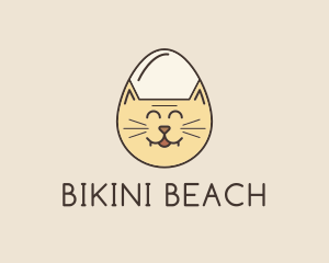 Cat Egg Head logo design