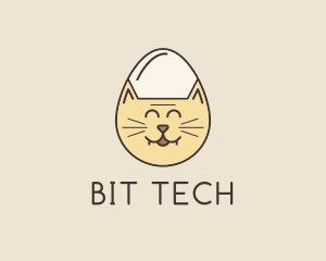 Cat Egg Head logo design