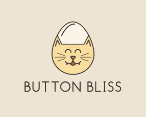 Cat Egg Head logo design