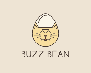 Cat Egg Head logo design