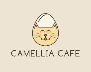 Cat Egg Head logo design