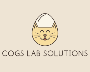 Cat Egg Head logo design