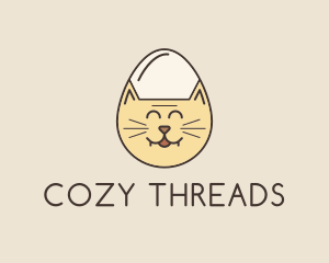 Cat Egg Head logo design